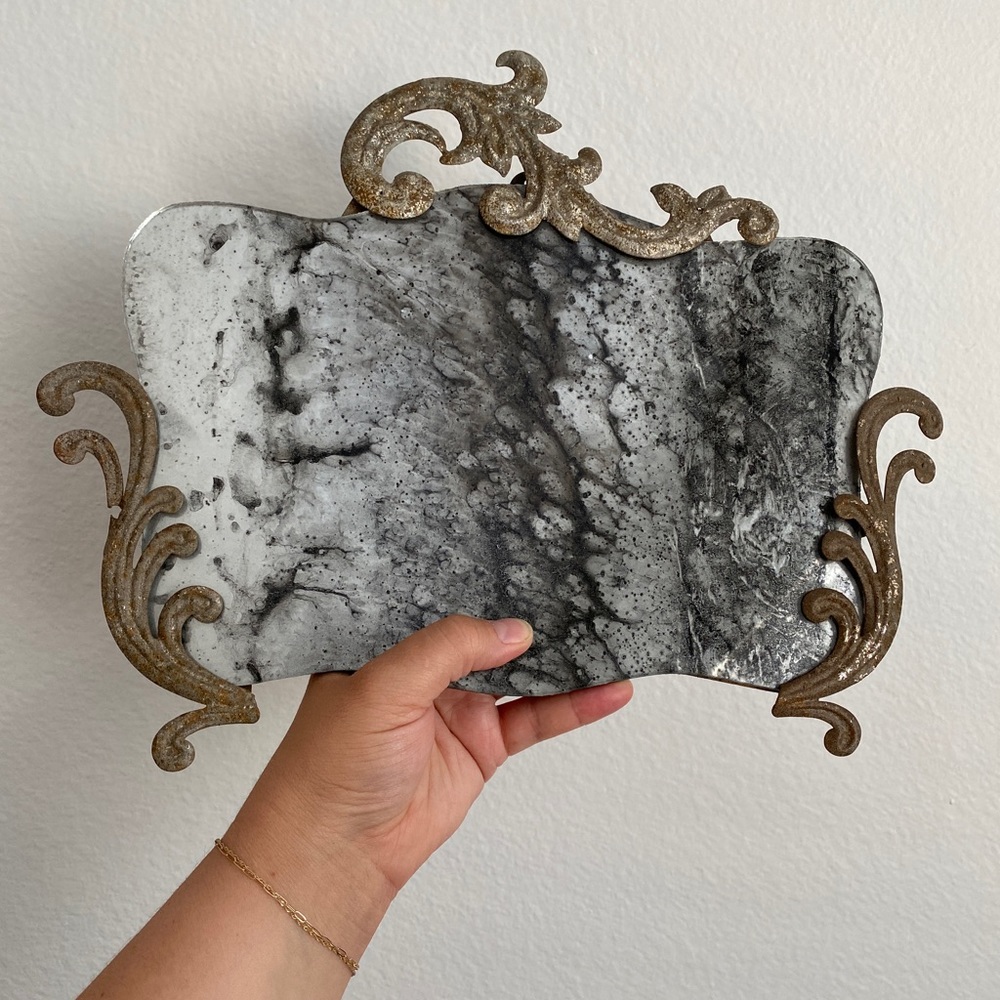 Anthropologie Hanging Wall Mirror Made to Look Antique & Distressed